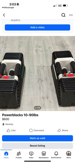 Power Blocks 10-90lbs + Stand