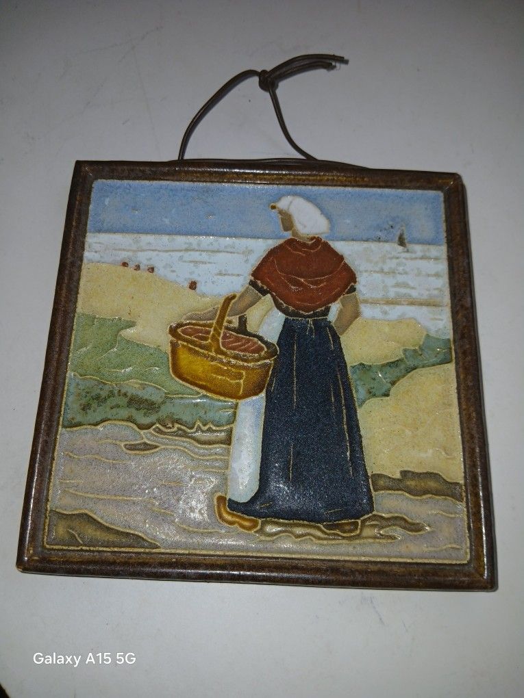 Antique  DELFT  Tile Art