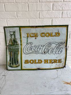 Vintage Coca Cola sign