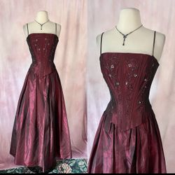 Vintage Masquerade Formal Dress Size 11/12 Ball Gown