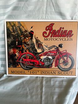 Indian motorcycle metal picture