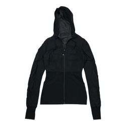 Lululemon Dance Studio Hoodie Jacket 6 Womens Black Reversible Sweater Define