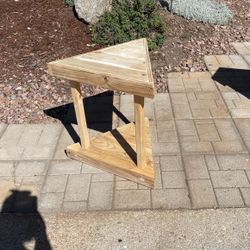 Custom made diagonal end table