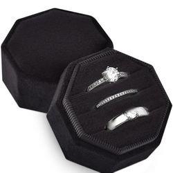 Black Velvet Ring Box 