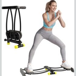 Ski Trainer, Simulated Ski Machine, Adjustable Resistance Bands Machine Exercise Equipment for Leg Pelvic Floor Muscle Workout, Fun Cardio Fitness Equ