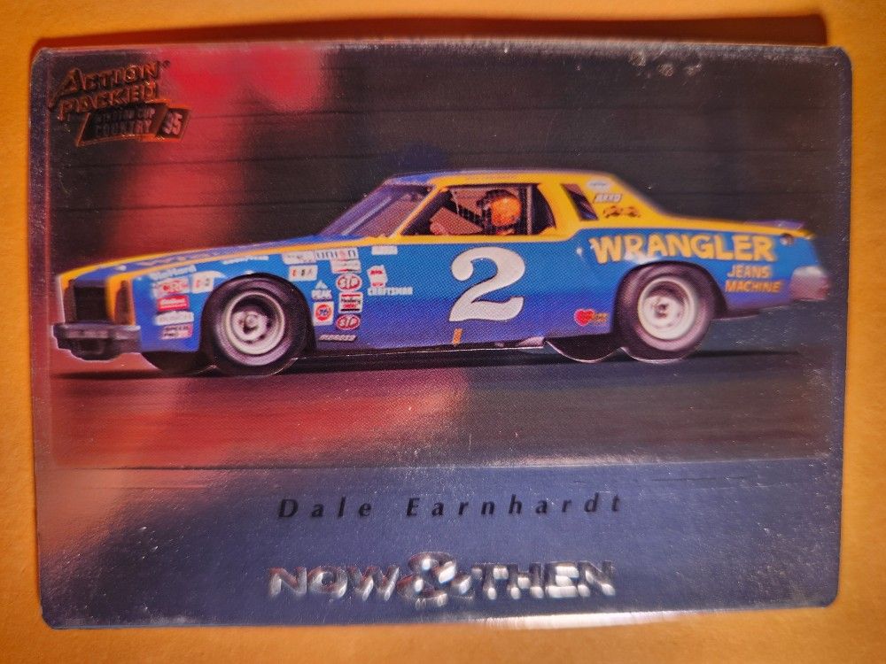 NM 1995 Action Packed Nascar HOF Dale Earnhardt Sr. Silver Speed Foil Card #28