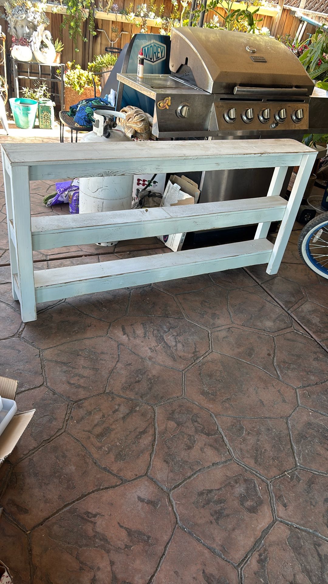 GENTLE USED 3 TIER CONSOLE TABLE