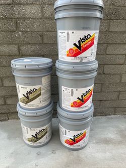 5 Buckets Interior/Exterior Flat Paint Swiss Coffee Color