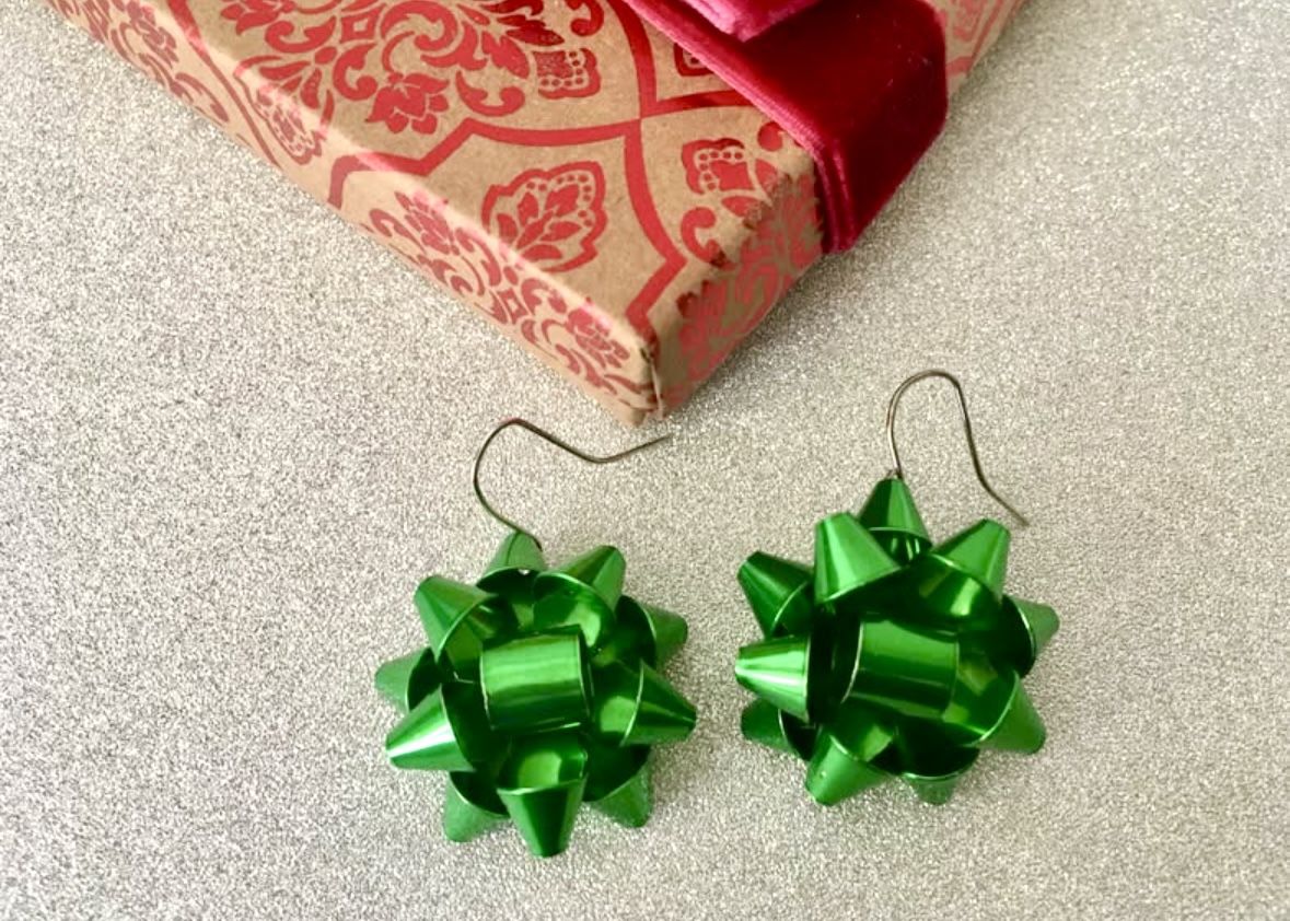 Christmas Bow Earrings 
