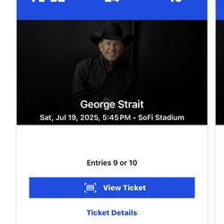 George Strait Ticket 