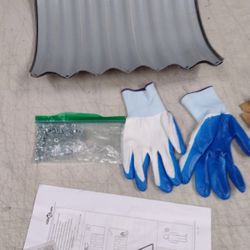 BRWH-B0BYCFQ3F5  vidaXL Modern Round Garden Planter Anthracite 15.7X15.7X14.2 in Powder Coated Steel Ideal for Indoor Outdoor Use Metal Planters Pot F