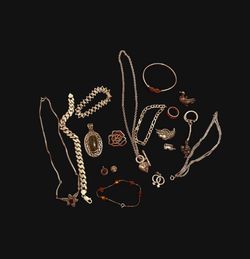 Sterling silver jewelry & trinquetes 142 grams