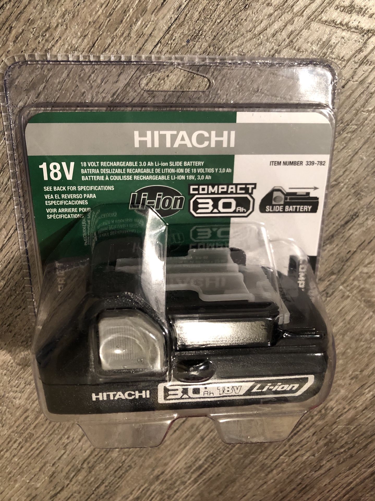 Brandnew Hitachi 18V 3Ah Battery