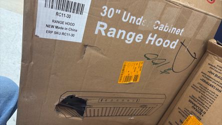 30 inches under cabinet range hood