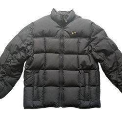 Vintage 90s Nike 80/20 Duck Down Jacket Black Large Y2K Men’s Puffer (PLEASE VIEW PHOTOS AND READ DESCRIPTIONS ON CONDITION)
