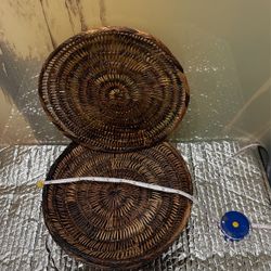 Weaved Light Bread Baskets 9 Count