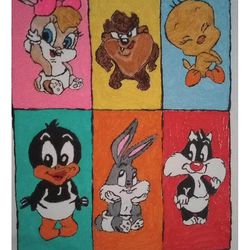 Canvas Painting Baby Looney tunes 