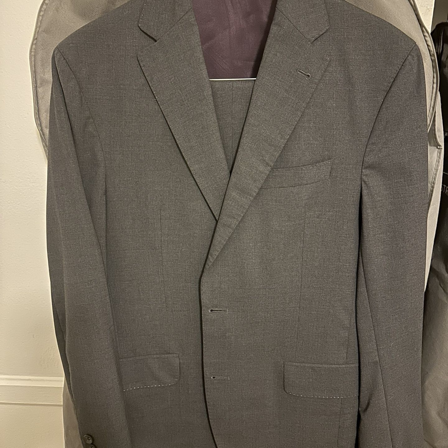 Jack Victor Men’s Dark Grey Charcoal Suit