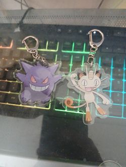 Pokemon Keychains Gengar & Meowth