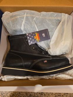 Thorogood MIDNIGHT SERIES 6″ Black Moc Toe Size 11.5 (D) Style #814-62O6