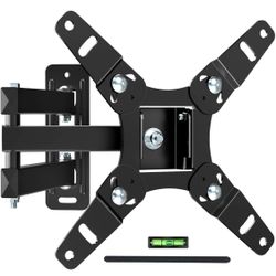 Full Motion TV Wall Mount Bracket Articulating Arms Swivels Tilts Extension Rotation for Most 13-42 Inch LED LCD Flat Curved Screen TVs & Monitors,Fit