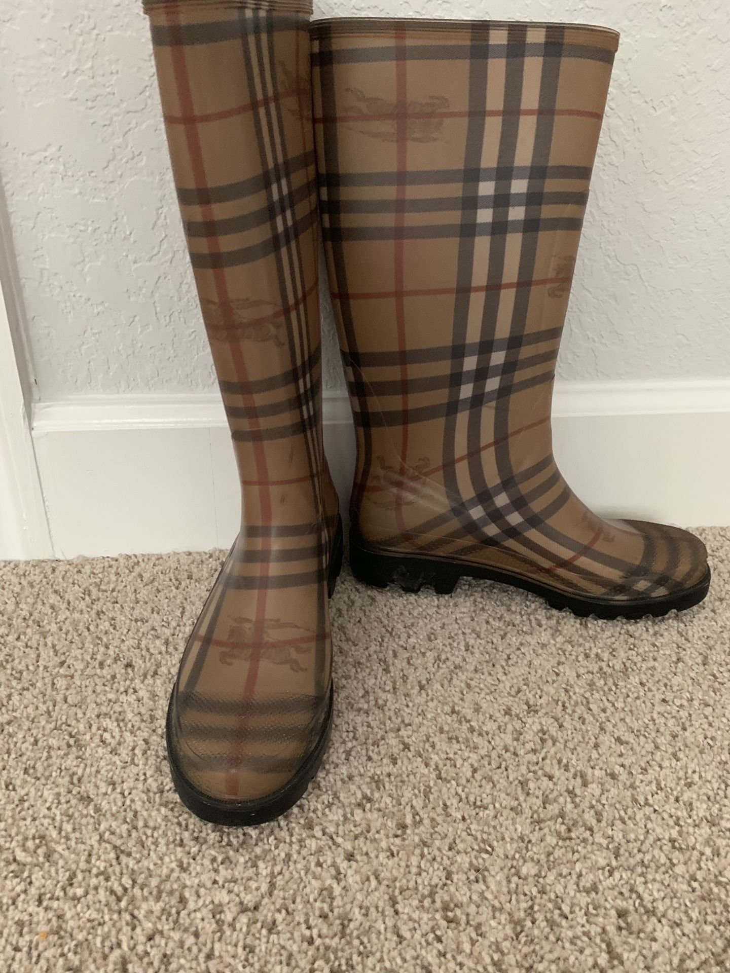 Authentic Burberry rain boots