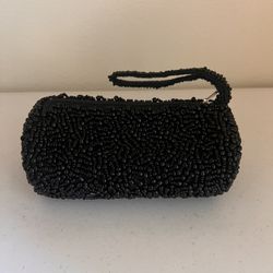 YKK Pewter Beaded Wristlet Pouch - 6" x 3" Woman’ bag