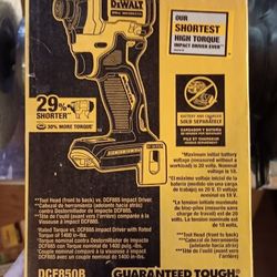 Dewalt Atomic 20 Volt 1/4" Drive 