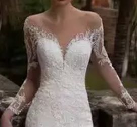 Long Sleeve Wedding Gown for Fall Or Winter  Thumbnail