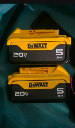 DeWalt 20V Max 5Ah Lithium-Ion Batteries (2-Pack)