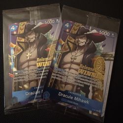One Piece TCG Mihawk Release Event Winner Promos