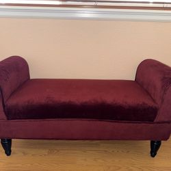 Burgundy Bench