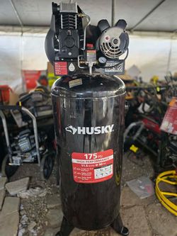 Husky 60 Gal. 3.7 HP 1-Phase 175 PSI Oil Lubed Belt Drive Stationary Electric Air Compressor