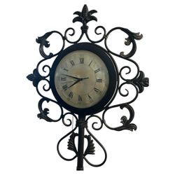 Double Sided Metal Clock