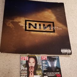 $30 NIN Collectible 36x36" Cardboard Promo Display  And 2 Mags