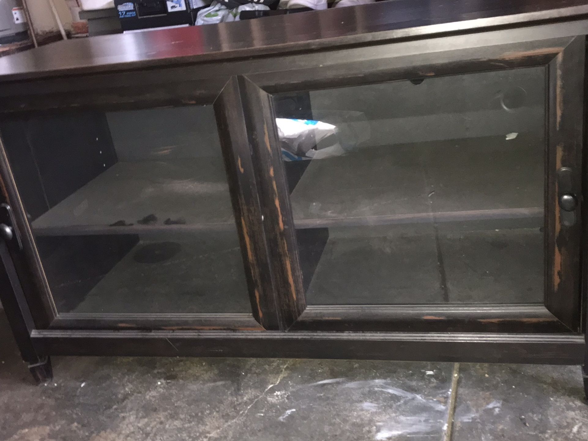 Dresser W Glass Sliding Doors