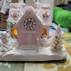 Shabby Chic Church Light Up