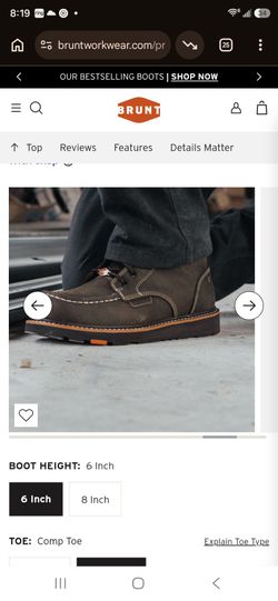 BRUNT COMPOSITE TOE WORK BOOTS