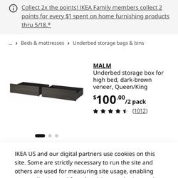 Malm Drawers For Queen And King! 4 Drawers 
