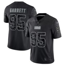 Cleveland Browns Myles Garrett Black Reflective Limited Jersey - XL, New with Tags