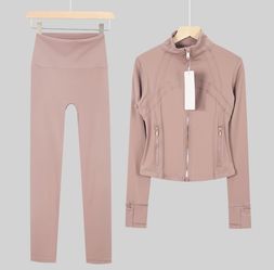 Lululemon Set - Gold Zipper Limited Too