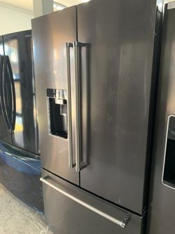 Kitchen aid French door in dark stainless