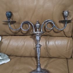 Silver 3-Light Candelabra