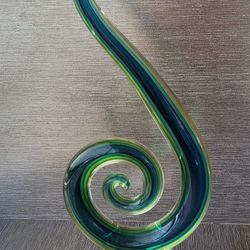 Glass Sculpture Seaside Swirl