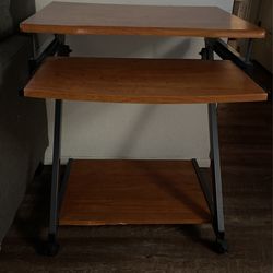 Desk Wood With Black Trim