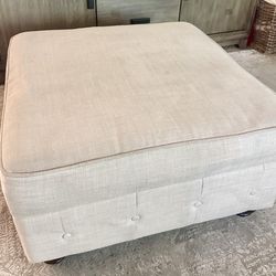 Storage Ottoman off-white
