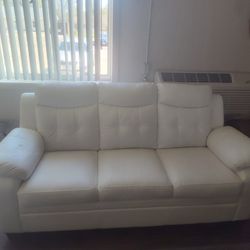 Beautiful White Leather Furniture 