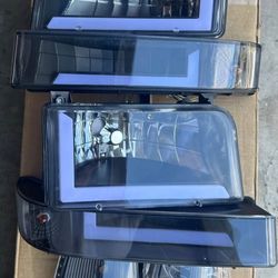 92-96 Ford F150-F350/Bronco LED Switchback Headlights faros calaveras micas luces