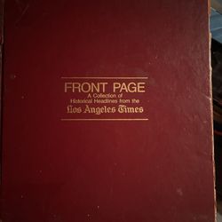 Front Page Of Historic Headline 