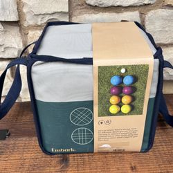 NEW 100mm Embark Resin Bocce Ball Set- Lawn Target Toss (2-4 Players) - $35
